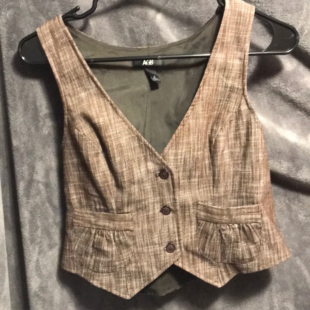 Ladies Sexy Vintage Crop Vest
